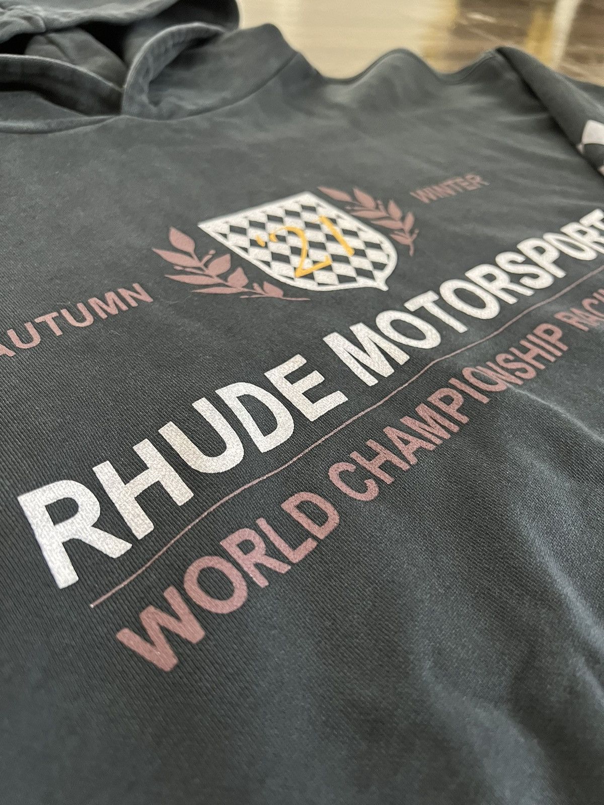 Rhude Rhude Motorsport Hoodie Size US L / EU 52-54 / 3 - 4 Thumbnail