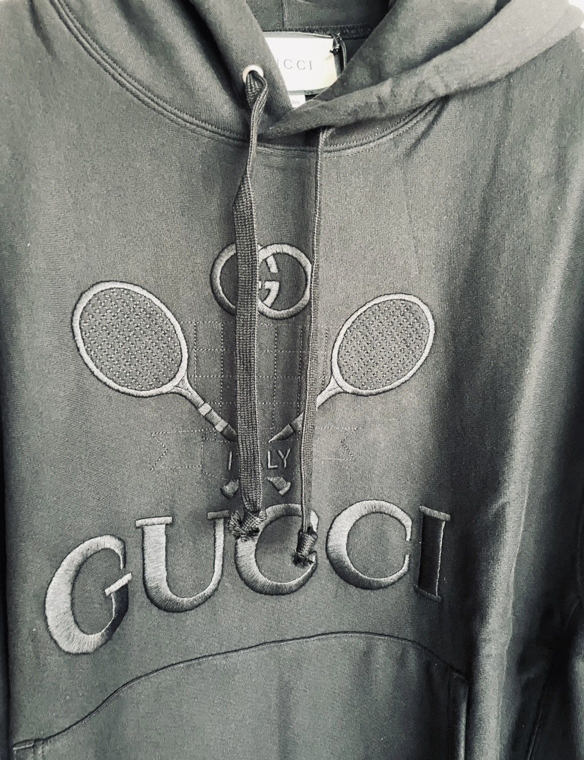Gucci Super Runway Limited Sold Out Tennis Logo Embroidery Hoodie Size US L / EU 52-54 / 3 - 5 Thumbnail