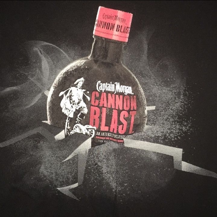 Vintage Captain Morgan Rum Canon Blast Tangerine Vintage T-Shirt Size US M / EU 48-50 / 2 - 2 Thumbnail
