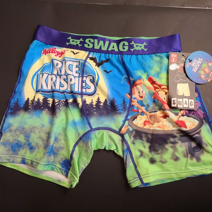 Swag 3 Pair Of Men's Halloween Boxer Brief Underwear, Size L