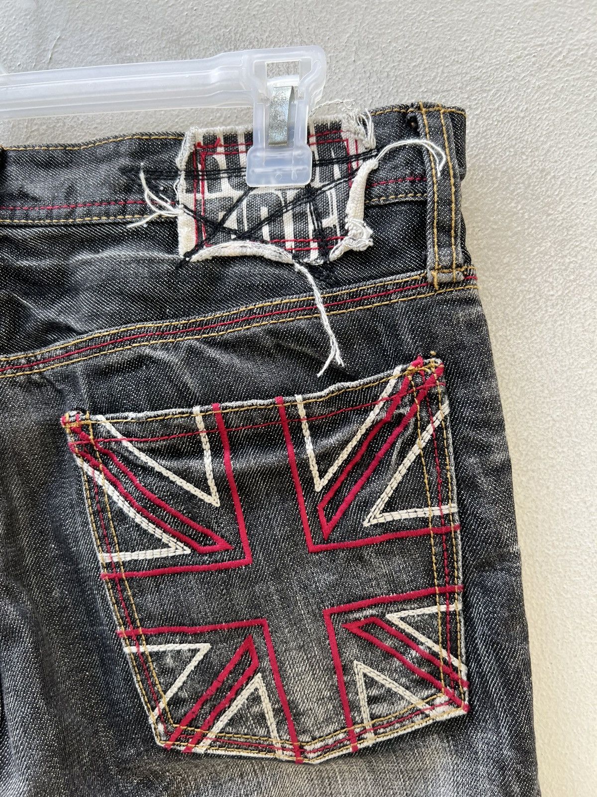 パンツ EDGE RUPERT type logo design denim jeans EDGE RUPERT type logo design denim jeans