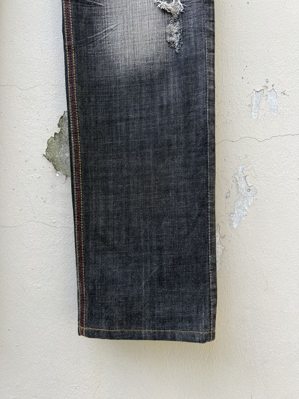 Hysteric Glamour × Japanese Brand × Needles Trashed Edge Rupert Japan Ripped Denim Jeans Size US 31 - 7 Thumbnail