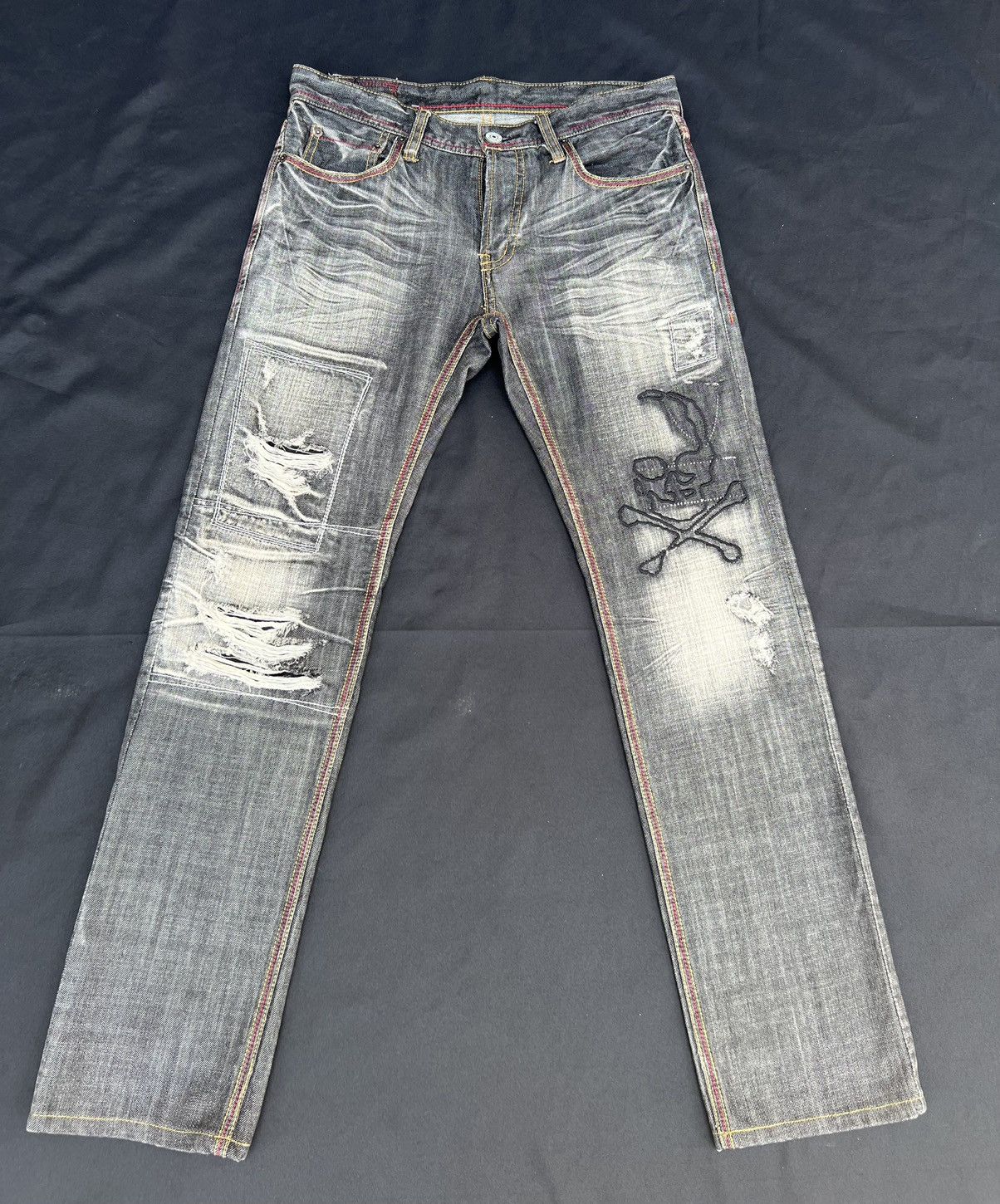 パンツ EDGE RUPERT type logo design denim jeans EDGE RUPERT type logo design denim jeans