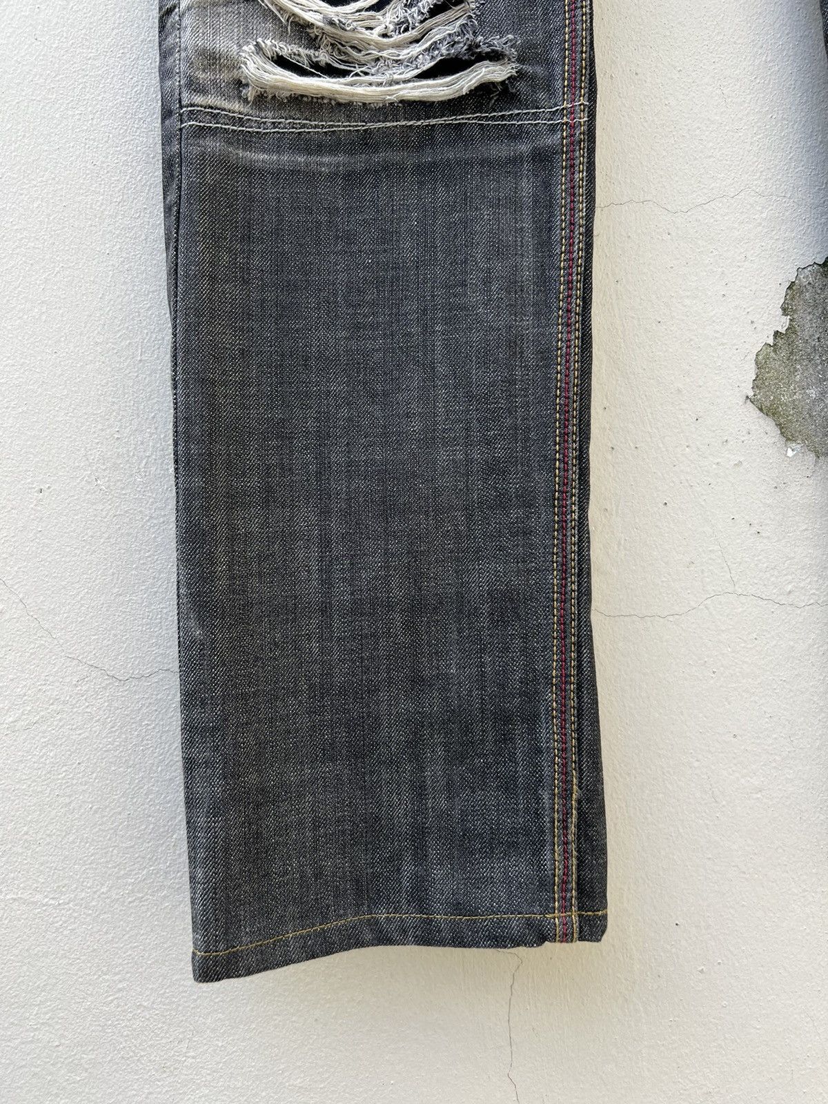 Hysteric Glamour × Japanese Brand × Needles Trashed Edge Rupert Japan Ripped Denim Jeans Size US 31 - 4 Thumbnail