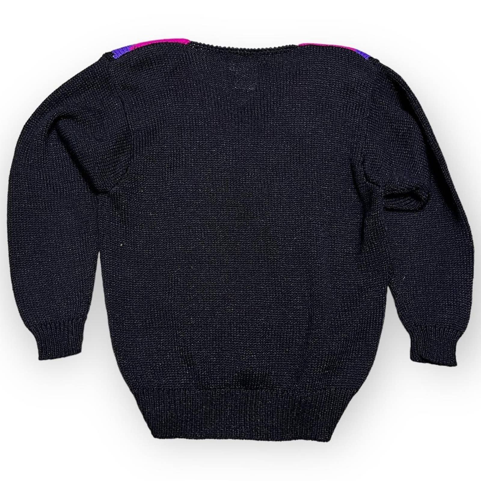 Vintage Vintage 90s Franco Valeri Luxury Designer Knit Sweater Size S / US 4 / IT 40 - 4 Thumbnail