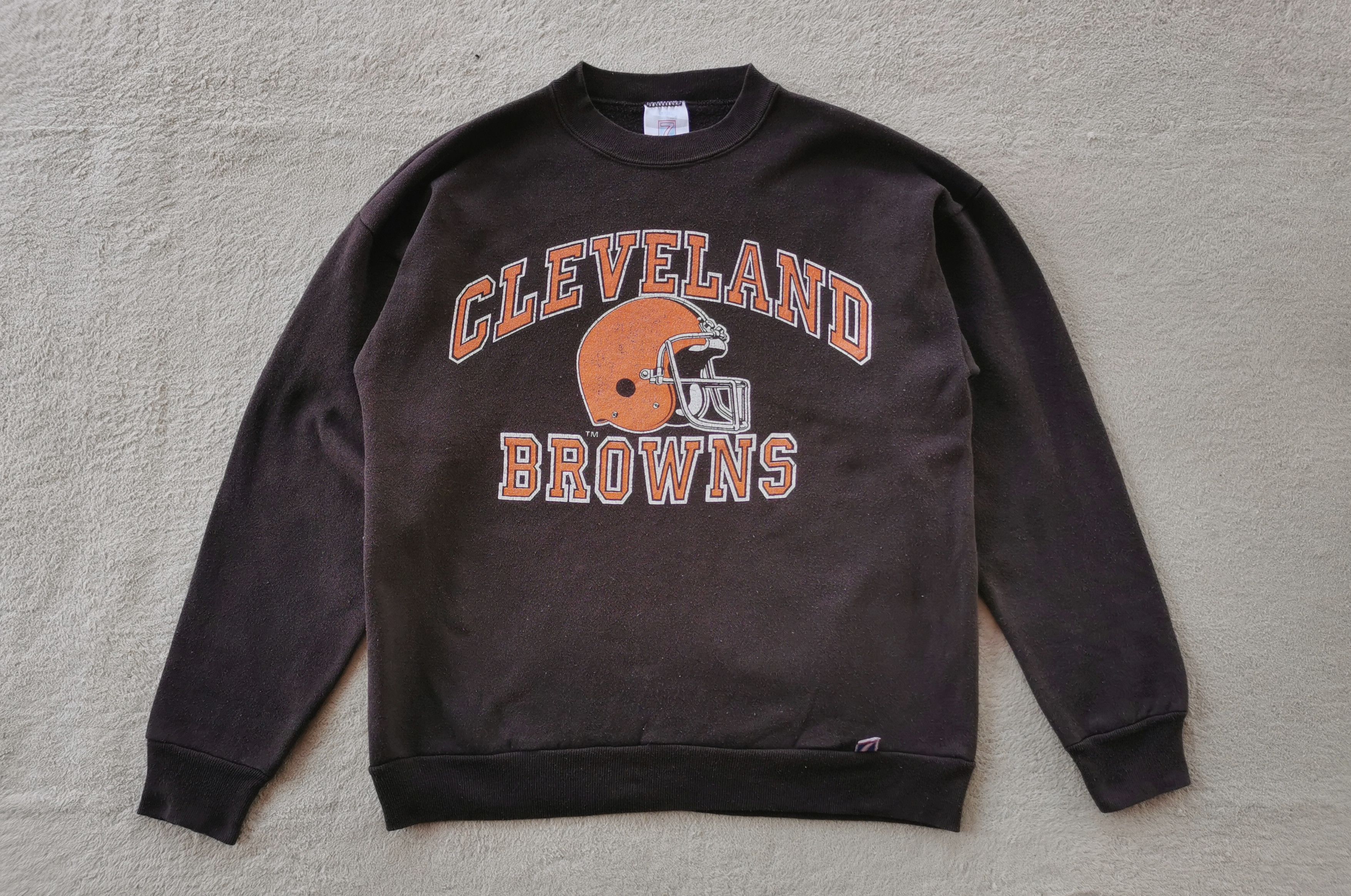 NFL 90s Vintage Cleveland Browns NFL Sweatshirt Size US M / EU 48-50 / 2 - 1 Thumbnail