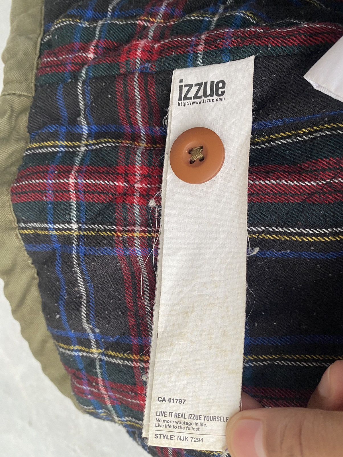 Japanese Brand × izzue Fishtail Parkas Jacket With Tartan Linning By Izzue Size US M / EU 48-50 / 2 - 12 Thumbnail