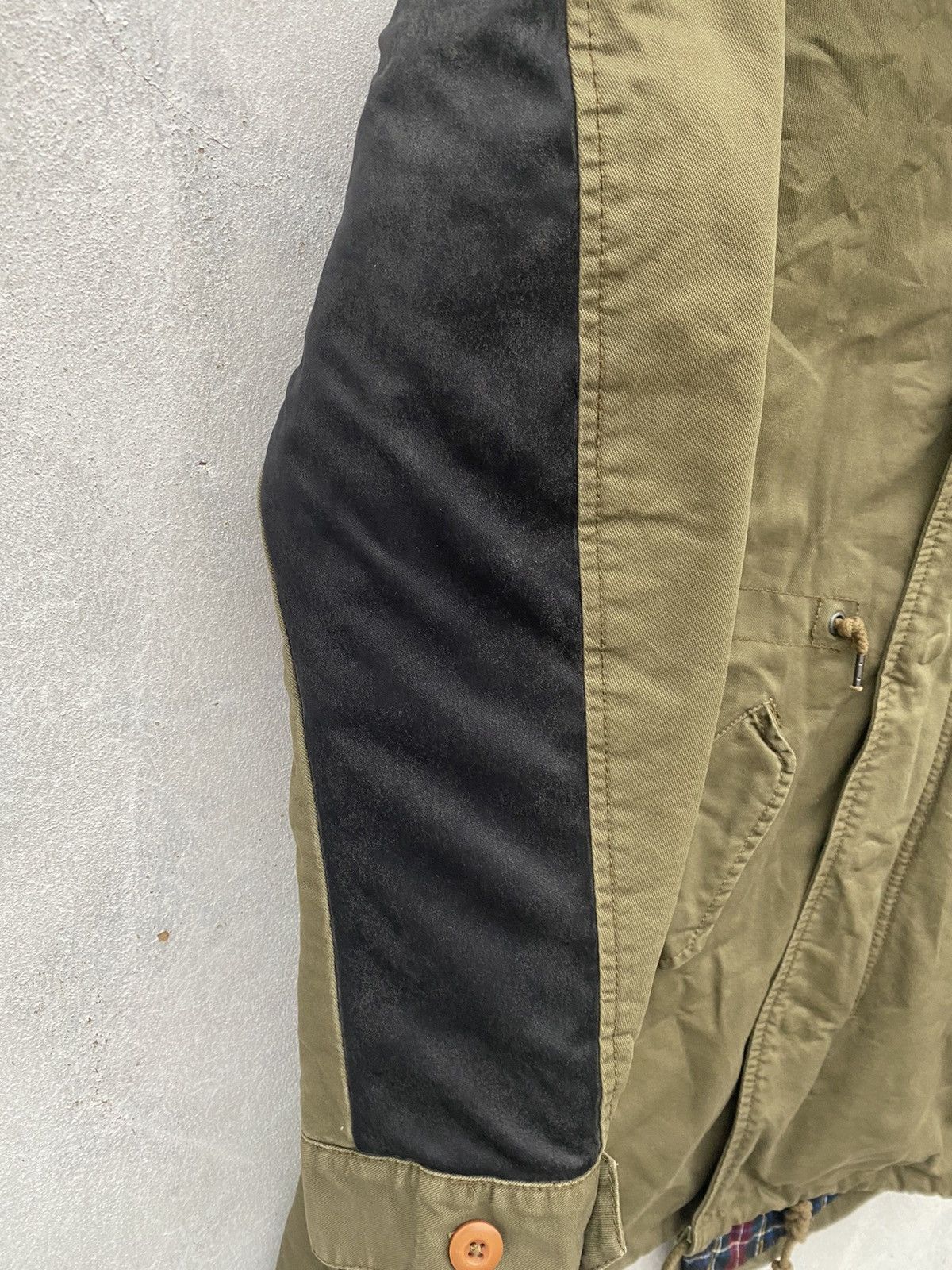 Japanese Brand × izzue Fishtail Parkas Jacket With Tartan Linning By Izzue Size US M / EU 48-50 / 2 - 4 Thumbnail