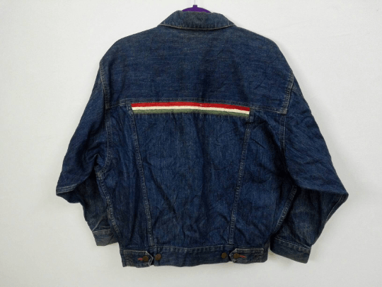 Trussardi Vintage Trussardi Denim Jeans Jacket Blue Jacket Size 44 Size US L / EU 52-54 / 3 - 3 Thumbnail