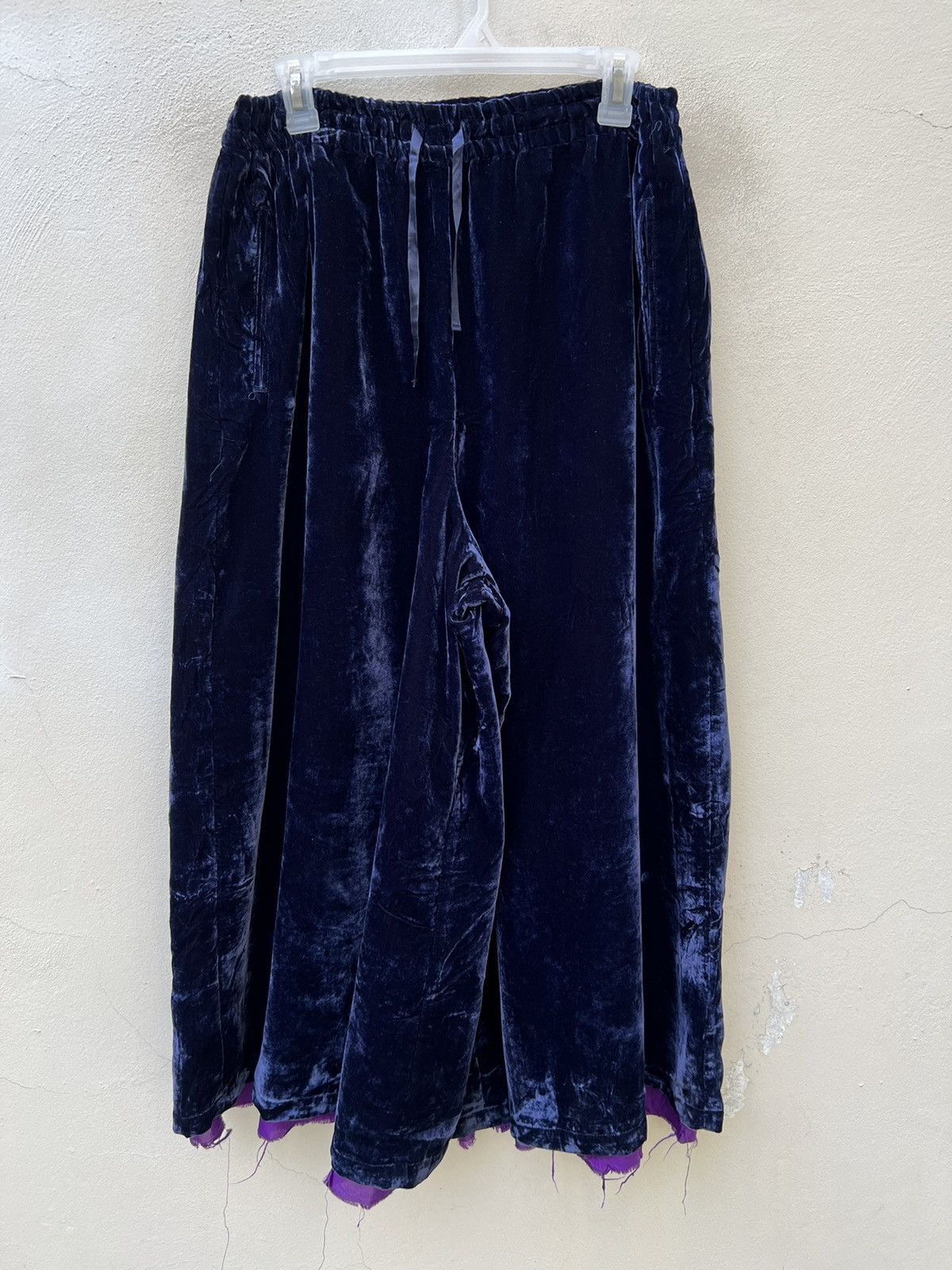 Needles Needles Velour 2 Layer Hakama Trouser Pant Size US 31 - 1 Thumbnail