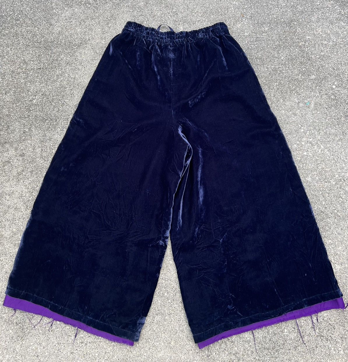 Needles Needles Velour 2 Layer Hakama Trouser Pant Size US 31 - 20 Thumbnail