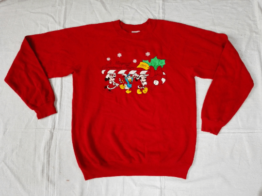 Mickey Mouse Sweatshirt Size Large A Magical Christmas Fare