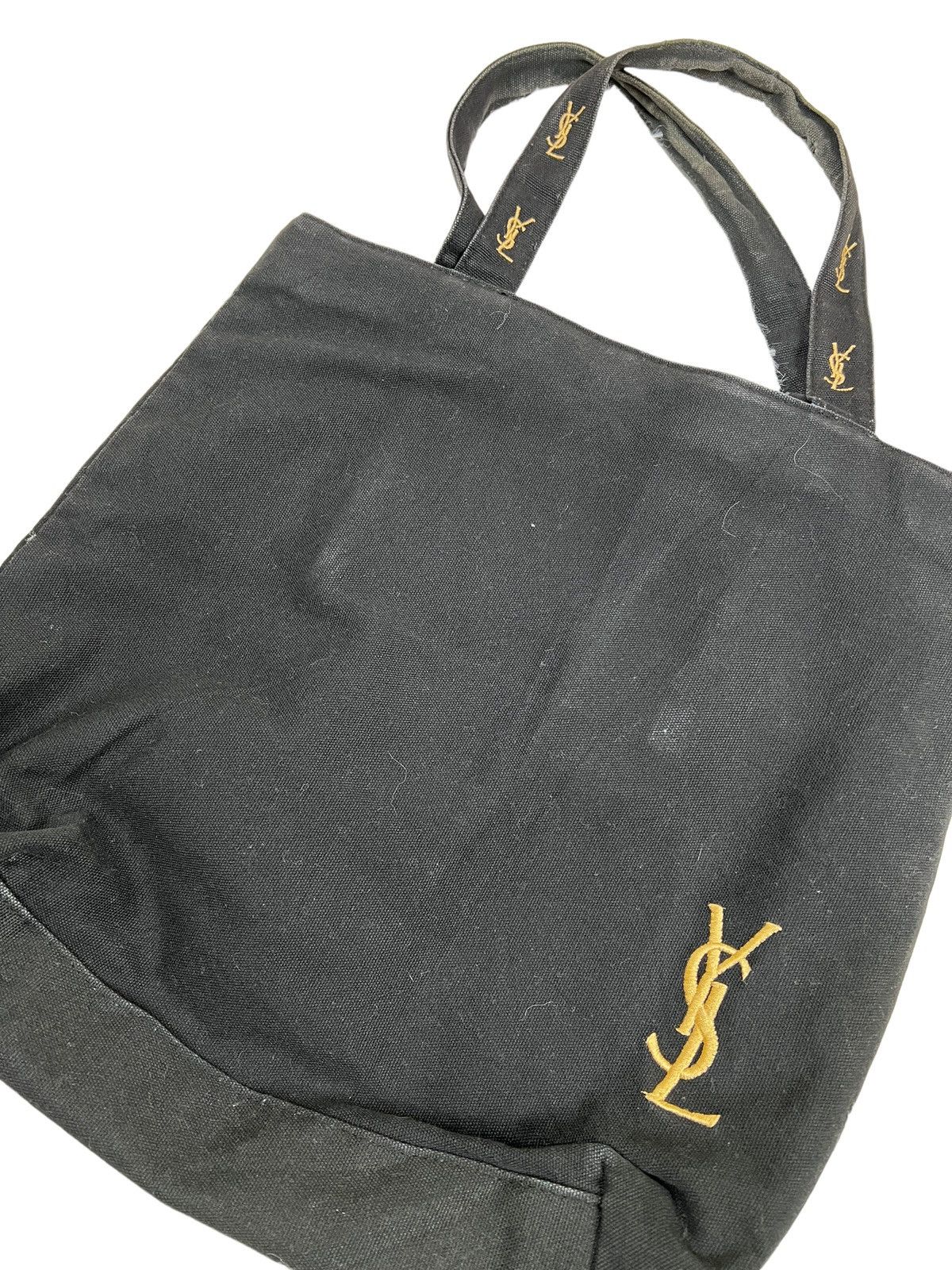 Yves Saint Laurent Yves Saint Laurent Embroidery Logo Canvas Totebag Size ONE SIZE - 4 Thumbnail