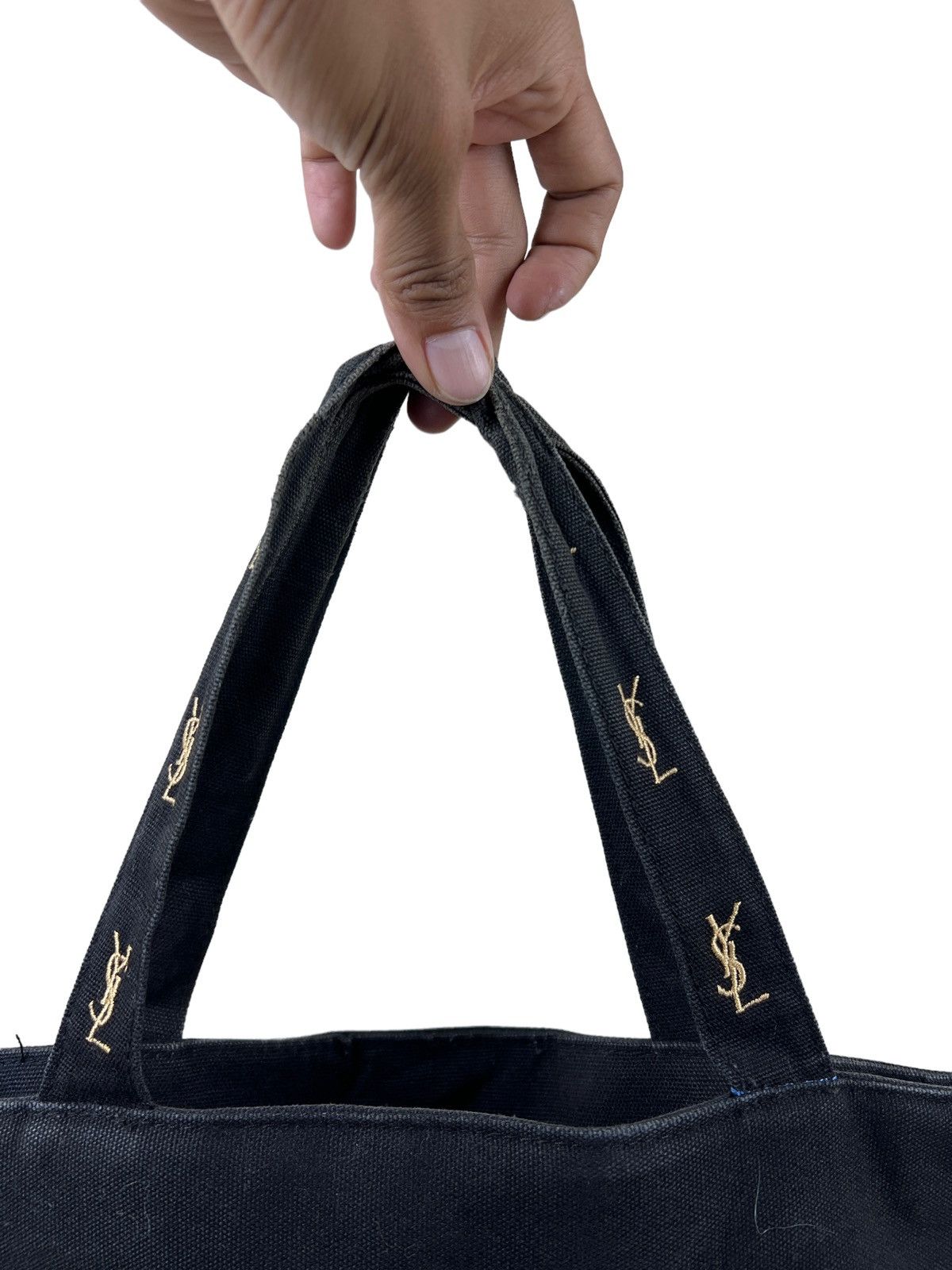 Yves Saint Laurent Yves Saint Laurent Embroidery Logo Canvas Totebag Size ONE SIZE - 3 Thumbnail