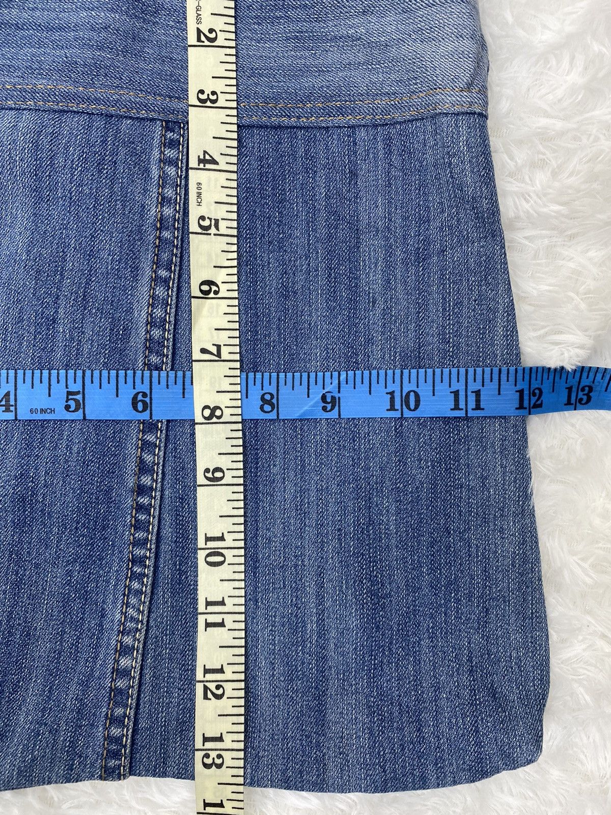 Handmade Custom Made Denim Tote Bag Size ONE SIZE - 6 Thumbnail
