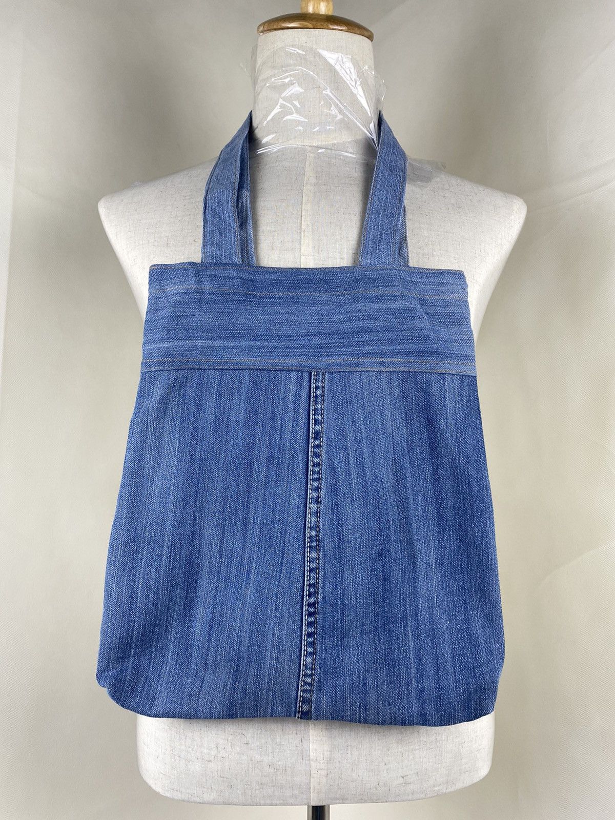 Handmade Custom Made Denim Tote Bag Size ONE SIZE - 1 Thumbnail