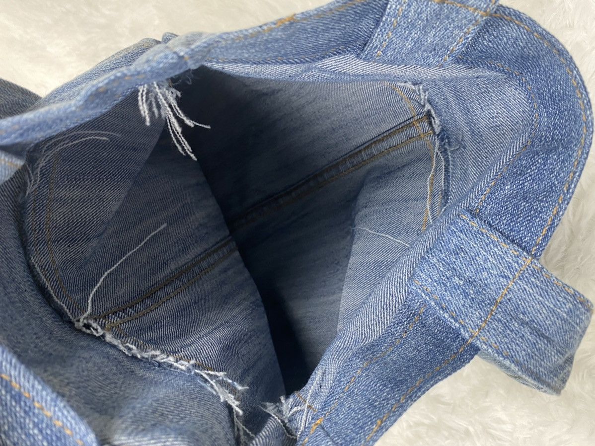 Handmade Custom Made Denim Tote Bag Size ONE SIZE - 4 Thumbnail