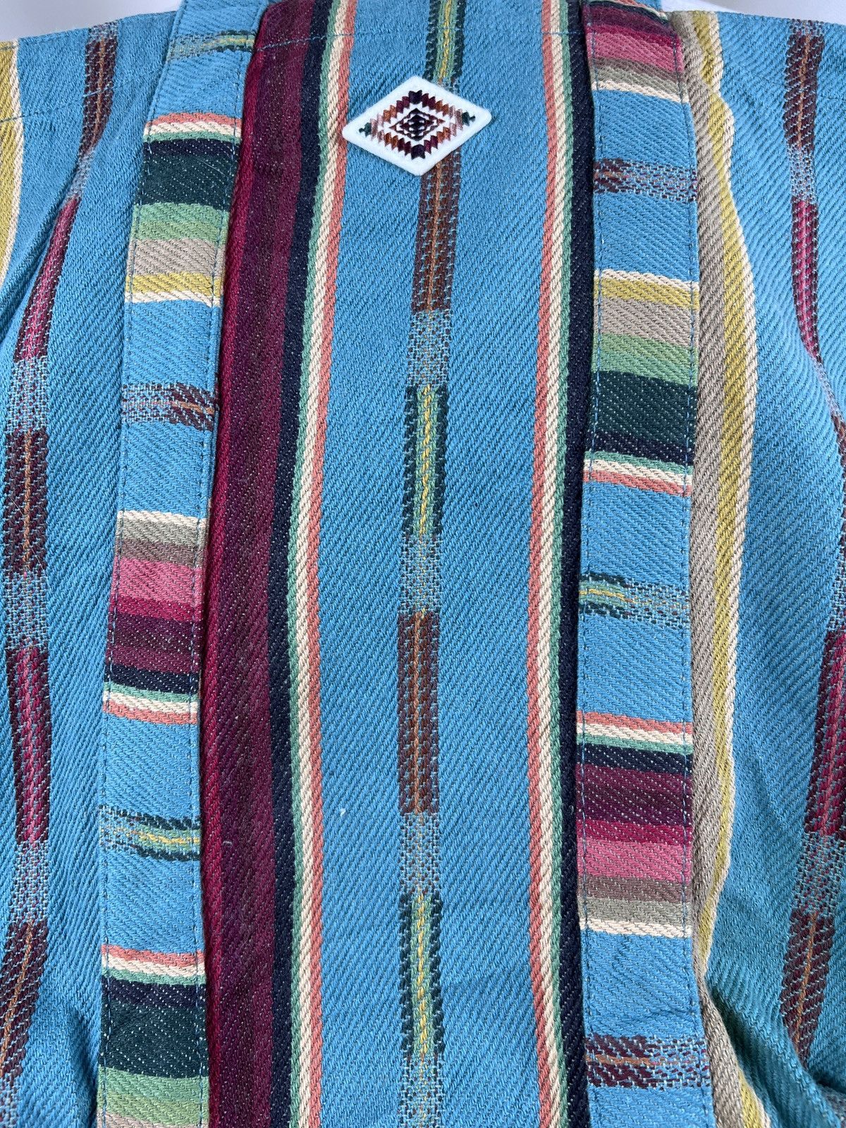 Japanese Brand Vintage Titicaca Tribe Navajo Canvas Totebag Size ONE SIZE - 4 Thumbnail