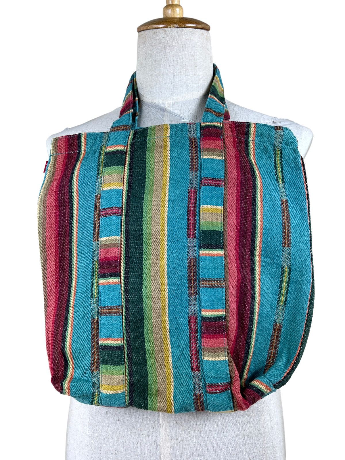 Japanese Brand Vintage Titicaca Tribe Navajo Canvas Totebag Size ONE SIZE - 2 Thumbnail