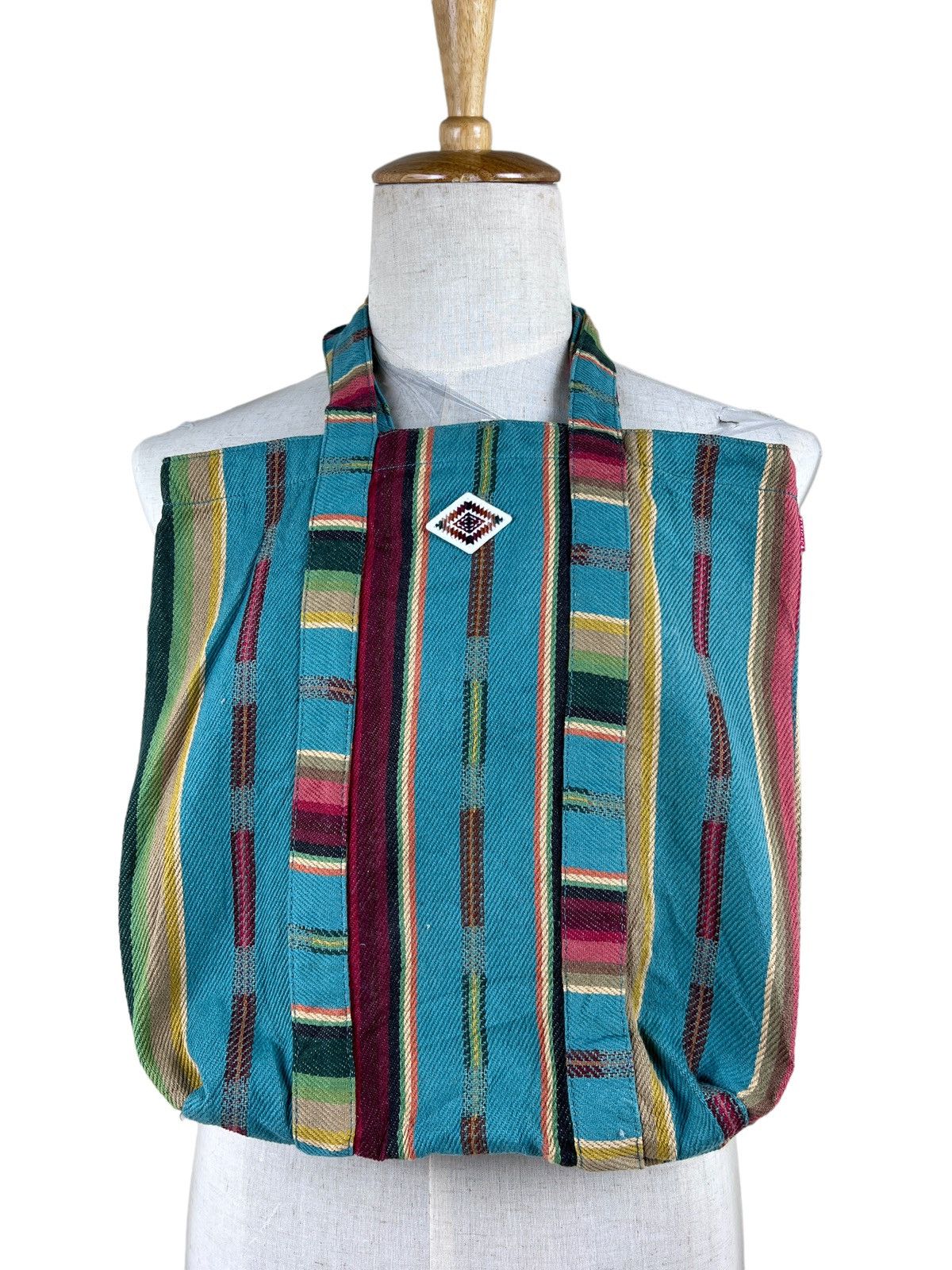 Vintage Titicaca Tribe Navajo Canvas Totebag