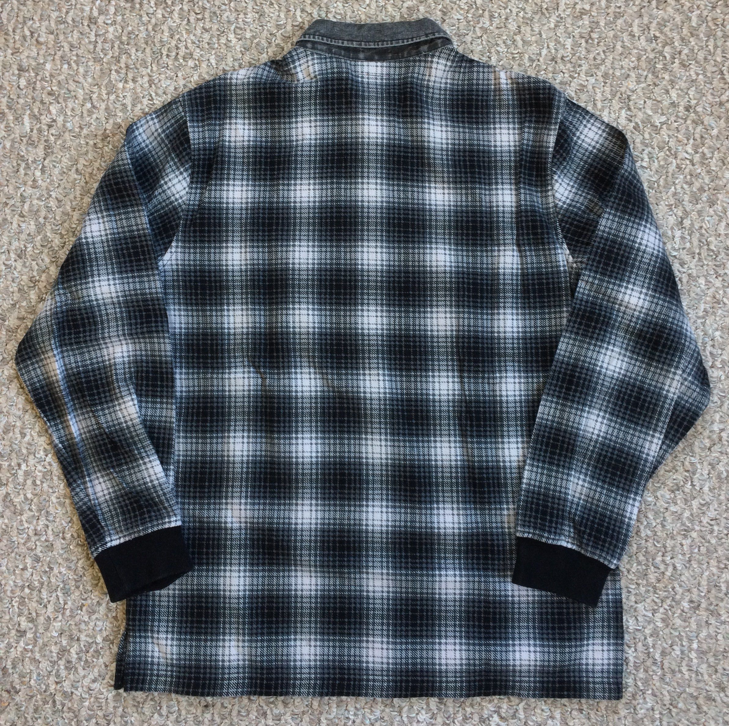 Supreme F/W 2014 Supreme Shadow Plaid Rugby Flannel Shirt Size US S / EU 44-46 / 1 - 4 Thumbnail