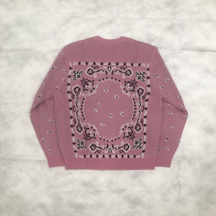 Supreme 18ss Bandana Sweater | Grailed