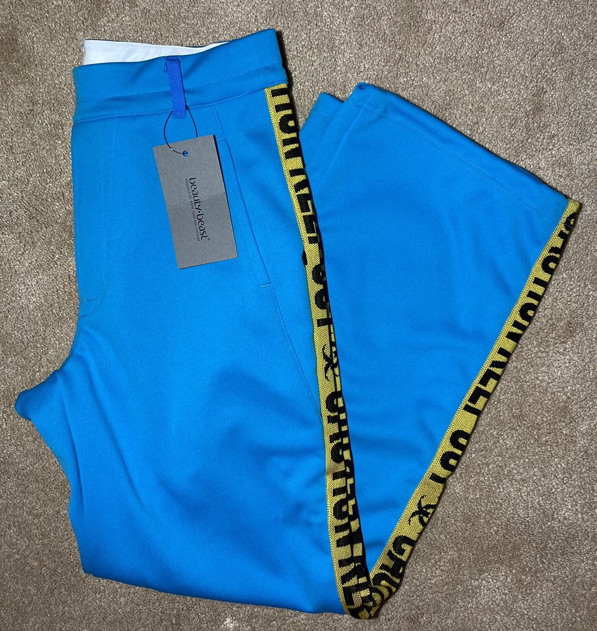Beauty Beast New SS22 Beauty:Beast Caution Keep Out Sweatpants Hyoma B:B Size US 32 / EU 48 - 1 Thumbnail