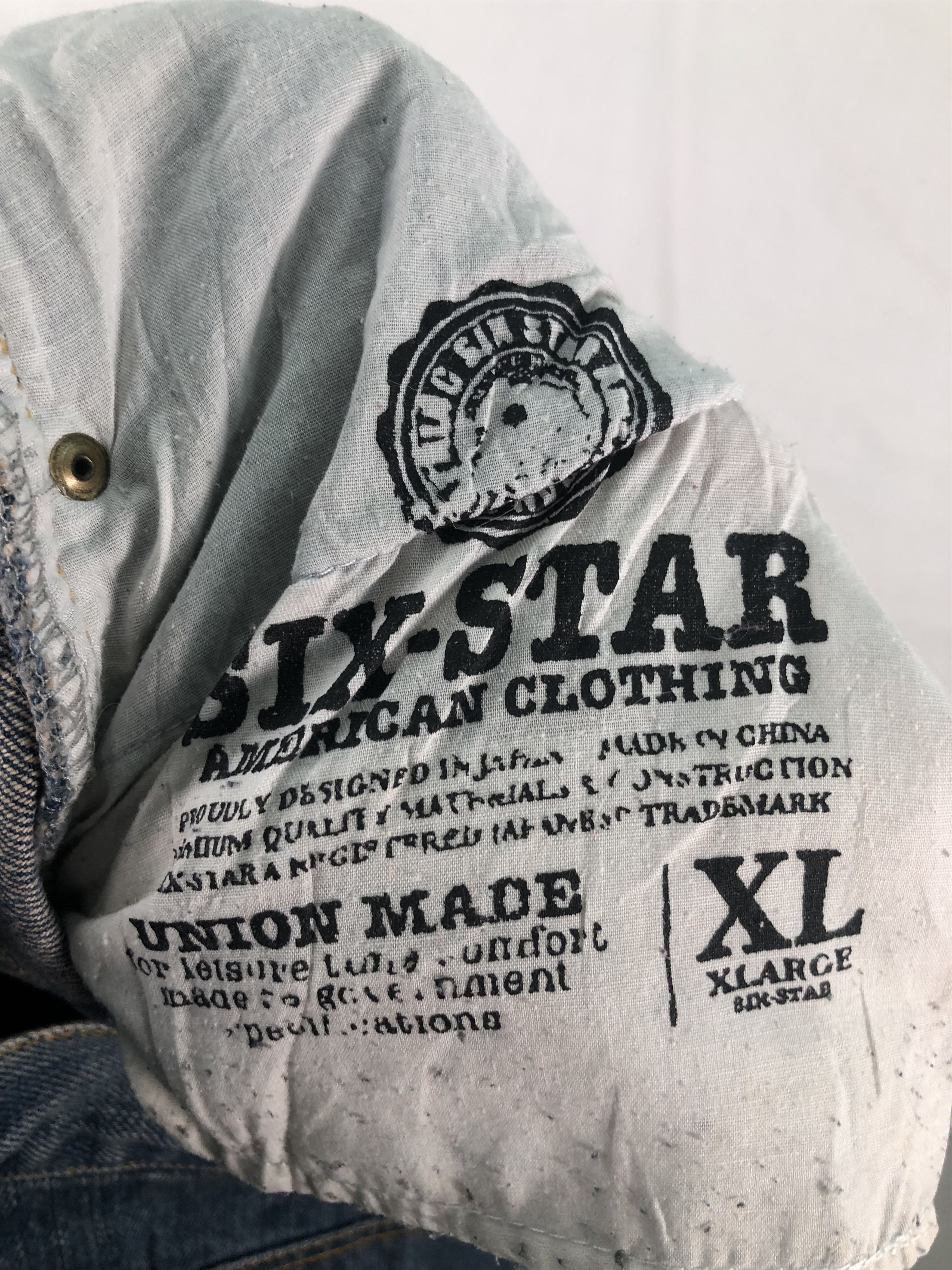 Japanese Brand × Vintage Six-Star Whiskered Denim Jeans Size US 32 / EU 48 - 10 Thumbnail