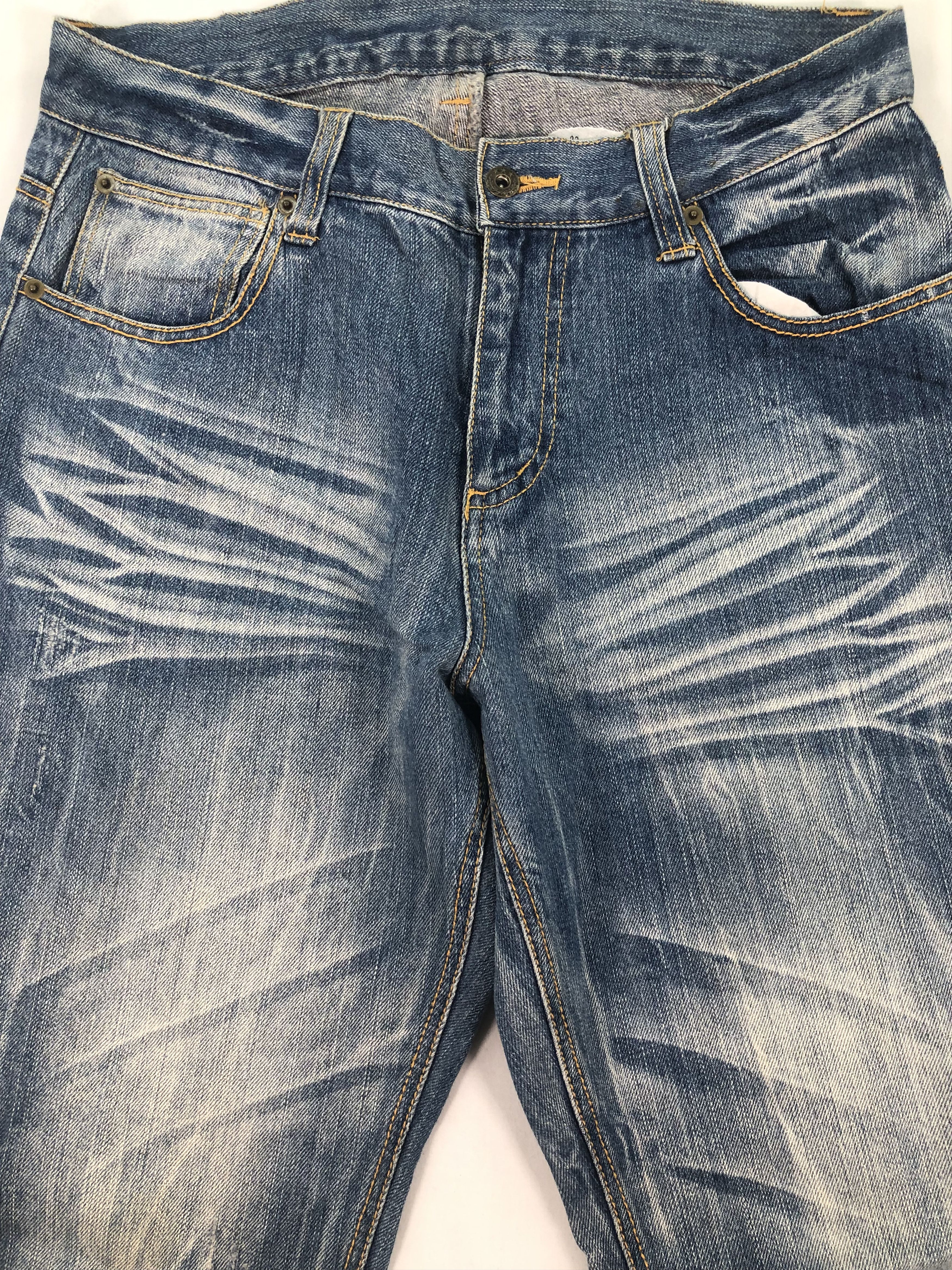 Japanese Brand × Vintage Six-Star Whiskered Denim Jeans Size US 32 / EU 48 - 3 Thumbnail