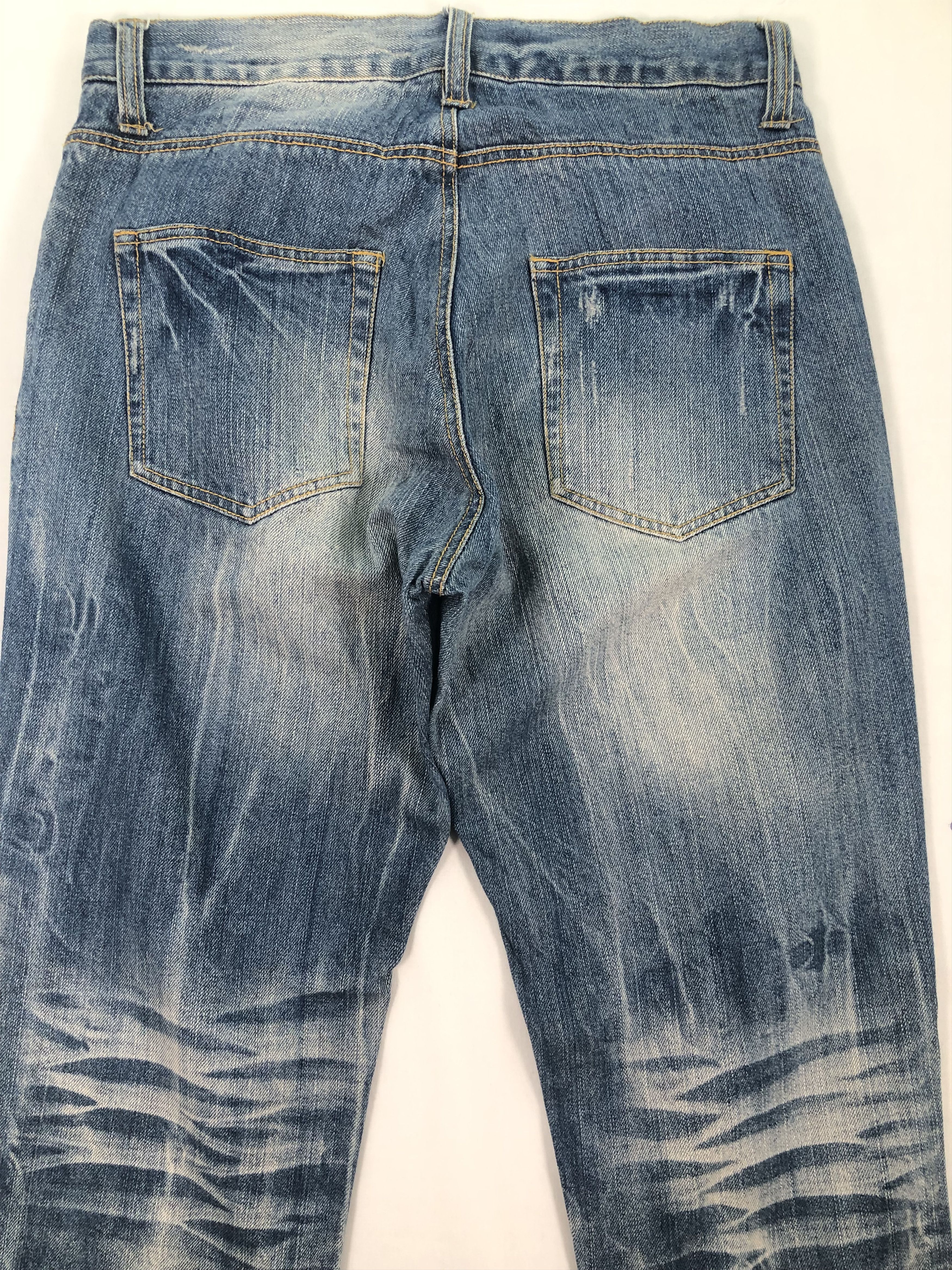 Japanese Brand × Vintage Six-Star Whiskered Denim Jeans Size US 32 / EU 48 - 7 Thumbnail