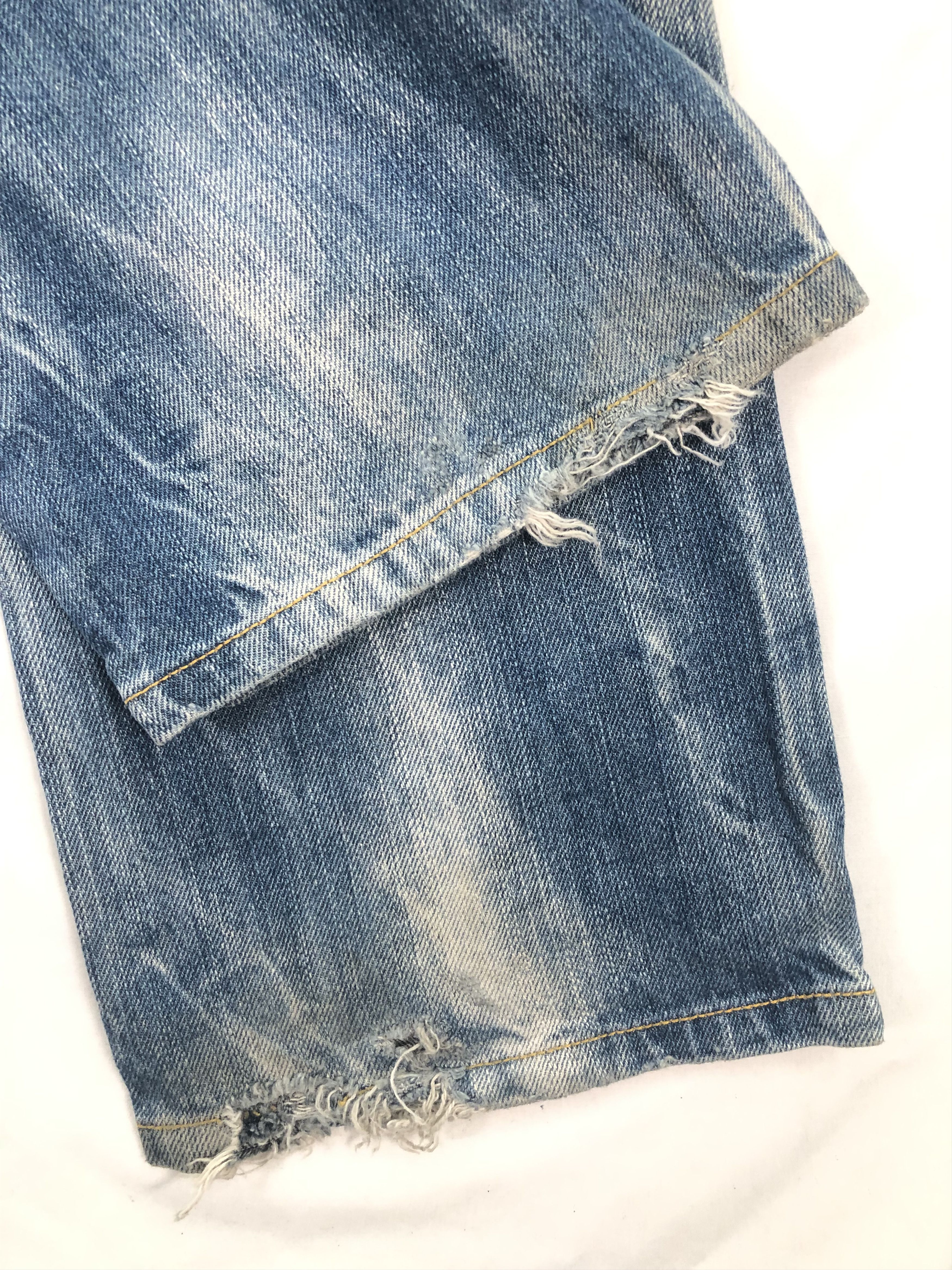 Japanese Brand × Vintage Six-Star Whiskered Denim Jeans Size US 32 / EU 48 - 9 Thumbnail