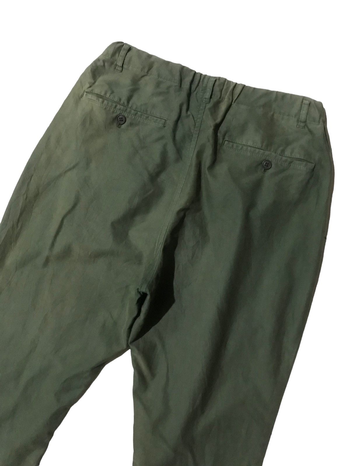 Issey Miyake × Japanese Brand Vintage Issey Miyake Plantation Green Army Sun Faded Pant Size 33" - 5 Thumbnail
