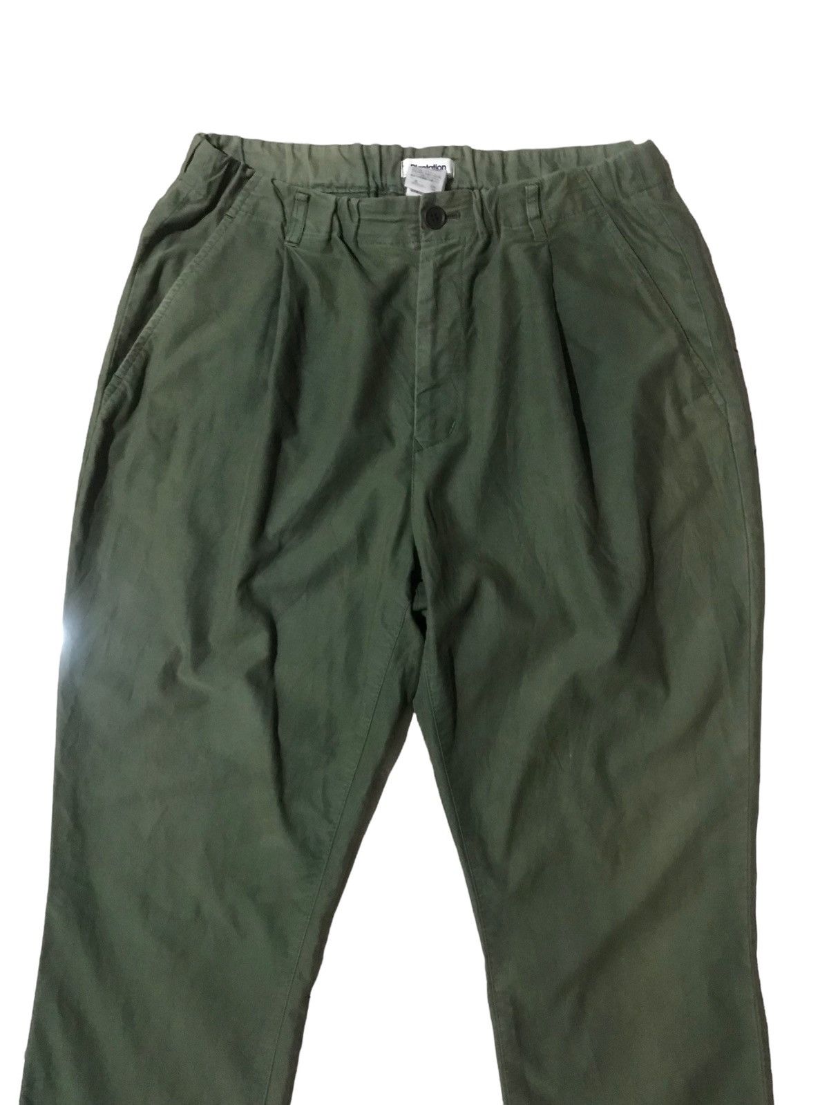 Issey Miyake × Japanese Brand Vintage Issey Miyake Plantation Green Army Sun Faded Pant Size 33" - 7 Thumbnail