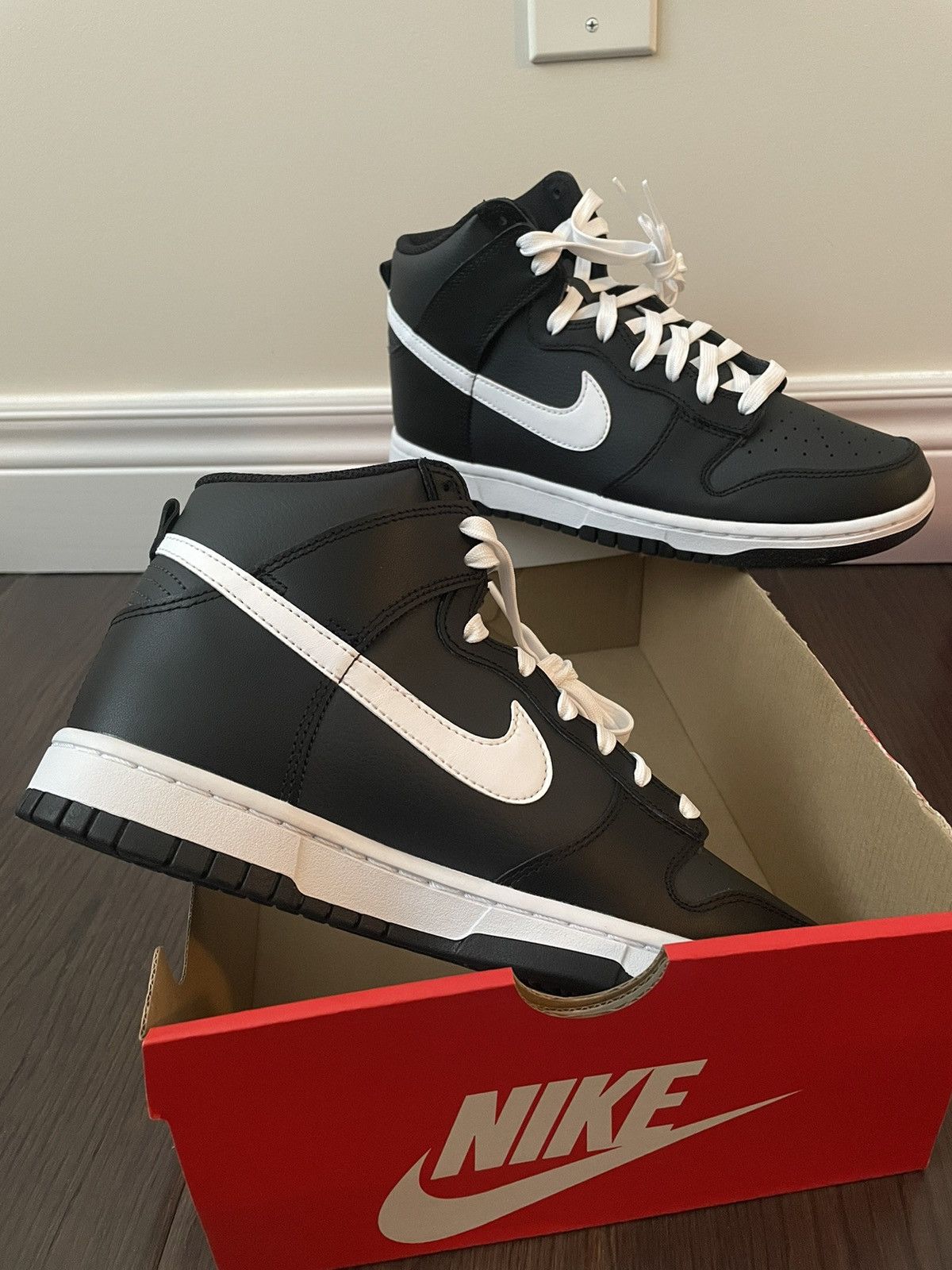 Nike Nike Dunk High Anthracite White Size US 8 / EU 41 - 2 Thumbnail