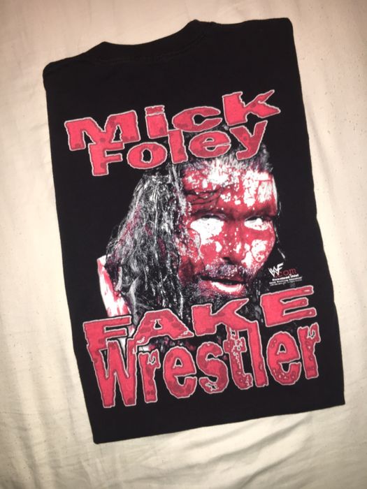 Vintage 99' WWF/WCW/WWE Mick Foley "Fake Wrestler" T-shirt Size US L / EU 52-54 / 3 - 1 Preview