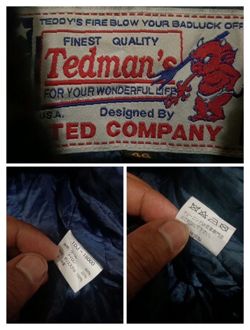 Tedman Tedman 'Good Luck' stadium varsity jacket Size US L / EU 52-54 / 3 - 9 Thumbnail