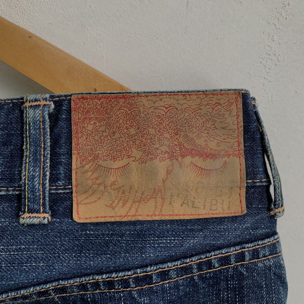 Japanese Brand SOF Made in Heaven Flare Boro Denim Jeans Size US 35 - 10 Thumbnail