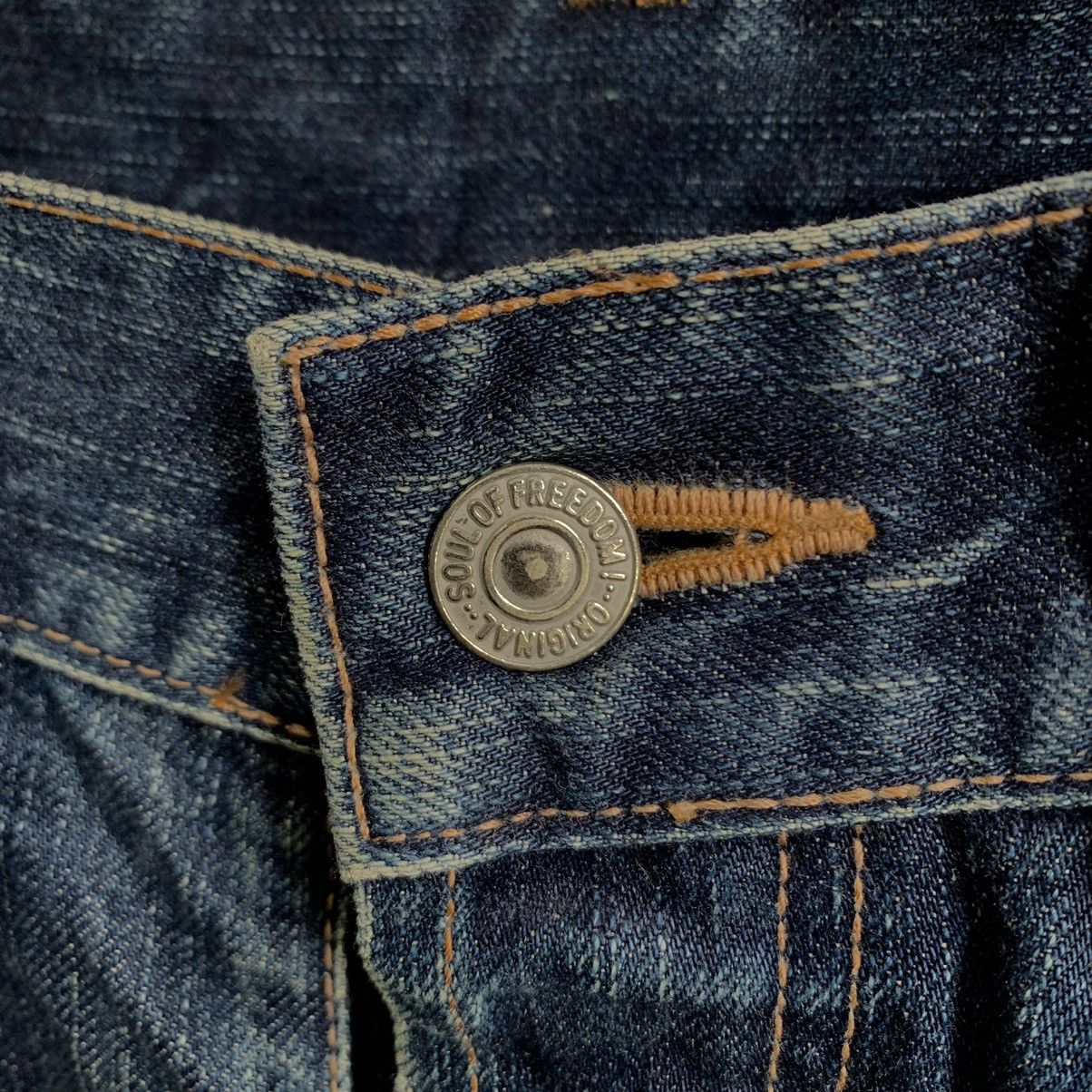 Japanese Brand SOF Made in Heaven Flare Boro Denim Jeans Size US 35 - 5 Thumbnail