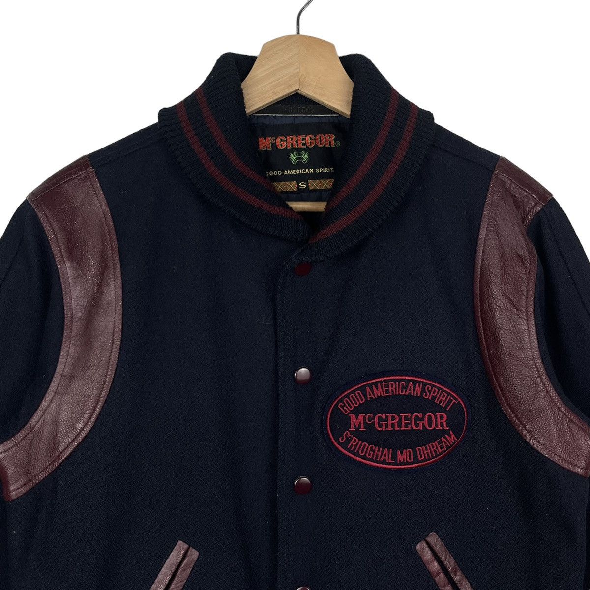 McGregor Vintage McGregor Wool Leather Shoulder Varsity Size US S / EU 44-46 / 1 - 2 Thumbnail