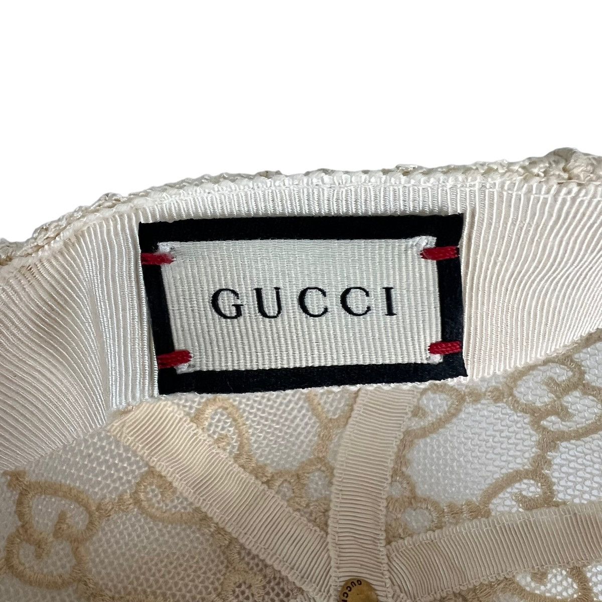 Gucci Gucci Mesh Monigram Baseball Cap Size ONE SIZE - 8 Thumbnail