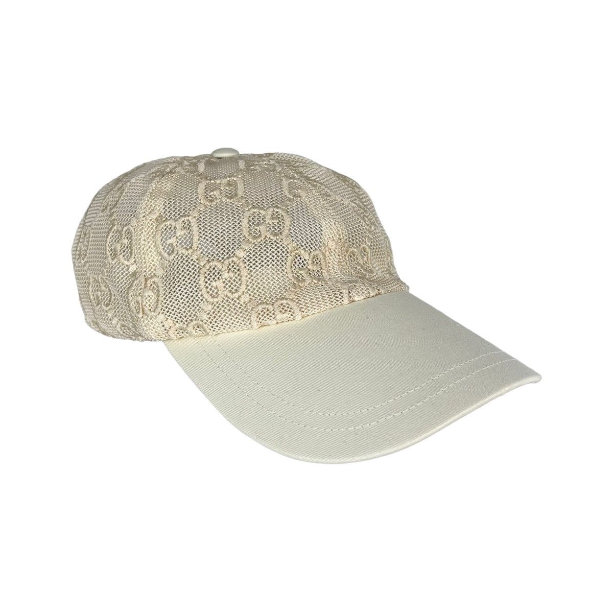 Gucci Gucci Mesh Monigram Baseball Cap Size ONE SIZE - 1 Thumbnail