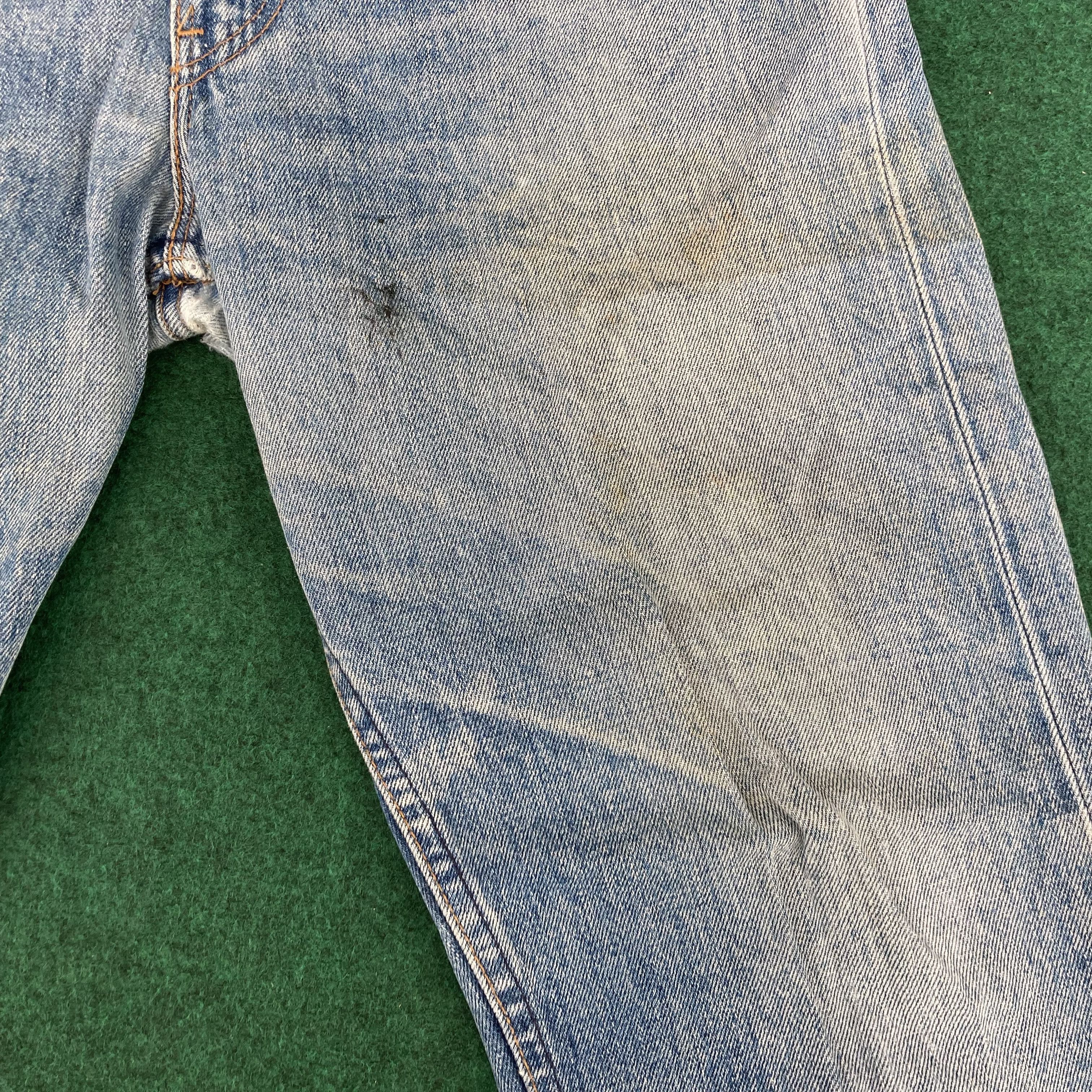 Levi's × Vintage Vtg Levis 505 Denim Ripped 34 Punk Style Streetwear Jeans Size US 34 / EU 50 - 5 Thumbnail