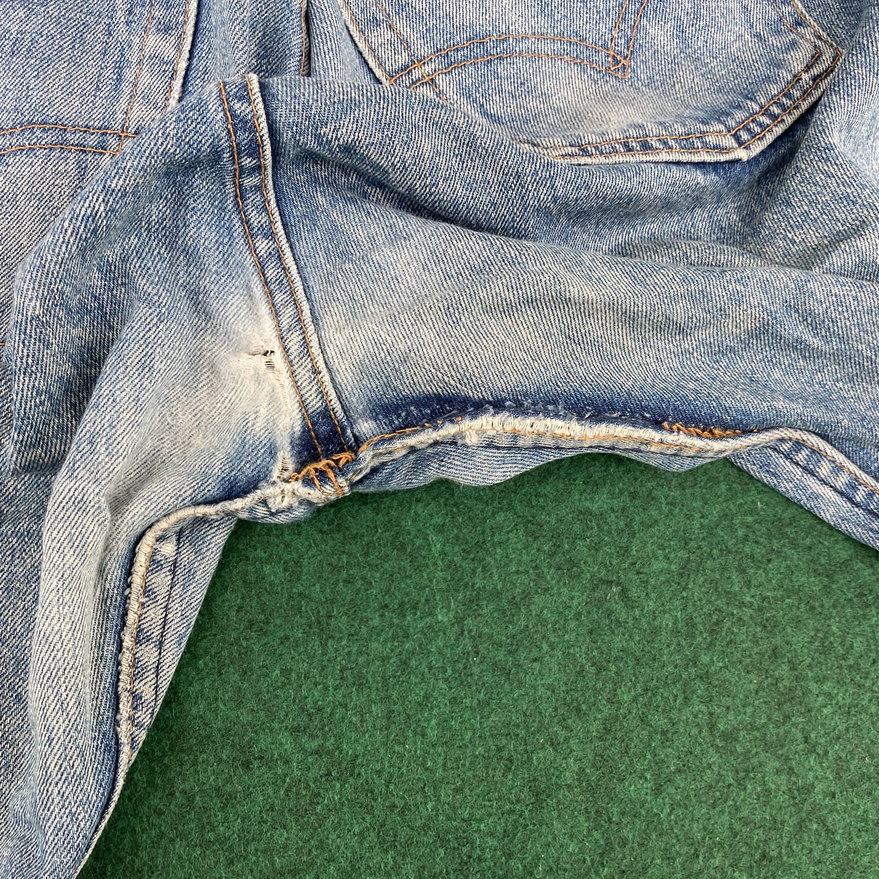 Levi's × Vintage Vtg Levis 505 Denim Ripped 34 Punk Style Streetwear Jeans Size US 34 / EU 50 - 7 Thumbnail