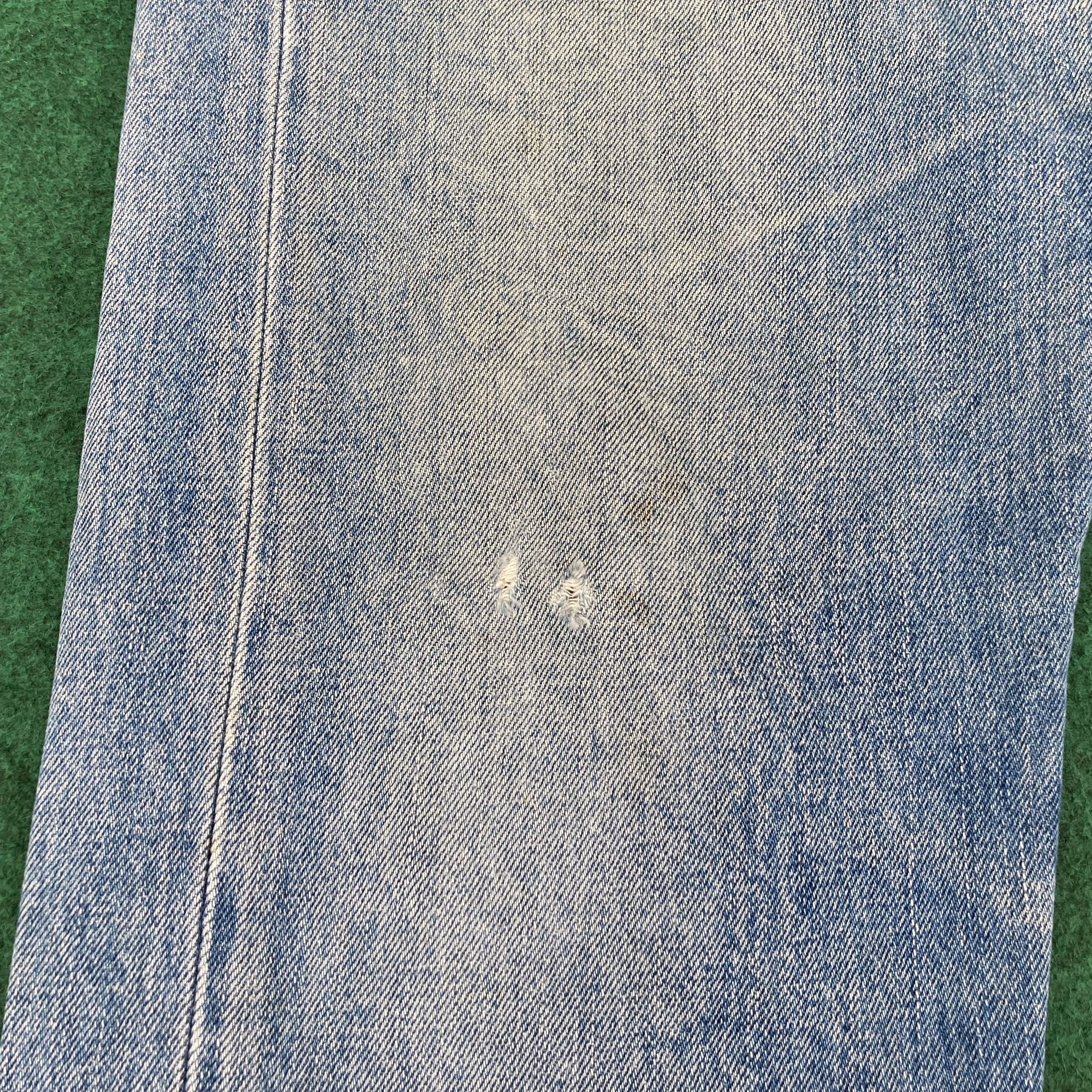 Levi's × Vintage Vtg Levis 505 Denim Ripped 34 Punk Style Streetwear Jeans Size US 34 / EU 50 - 6 Thumbnail