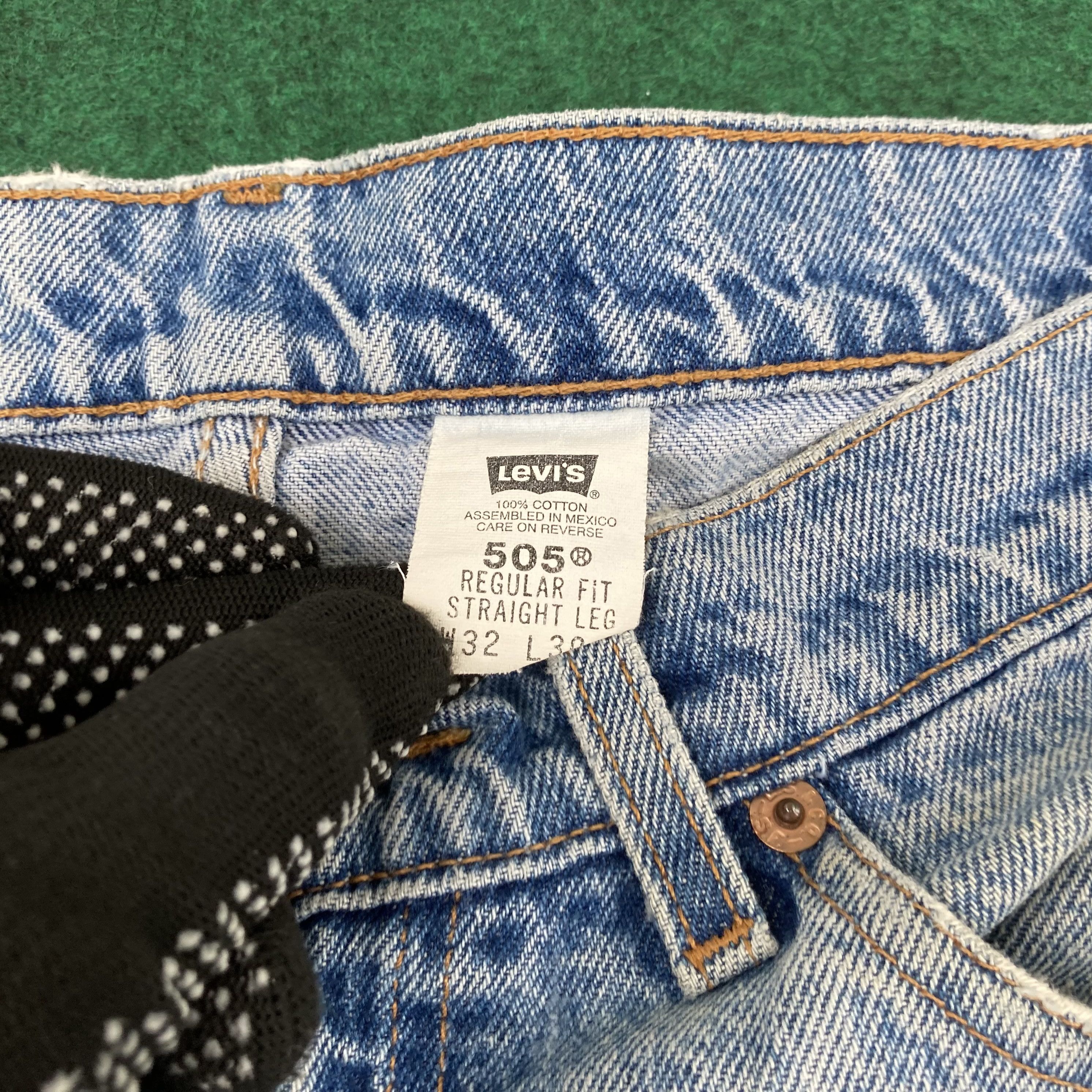 Levi's × Vintage Vtg Levis 505 Denim Ripped 90s Punk Mods Streetwear Jean Size US 31 - 7 Thumbnail