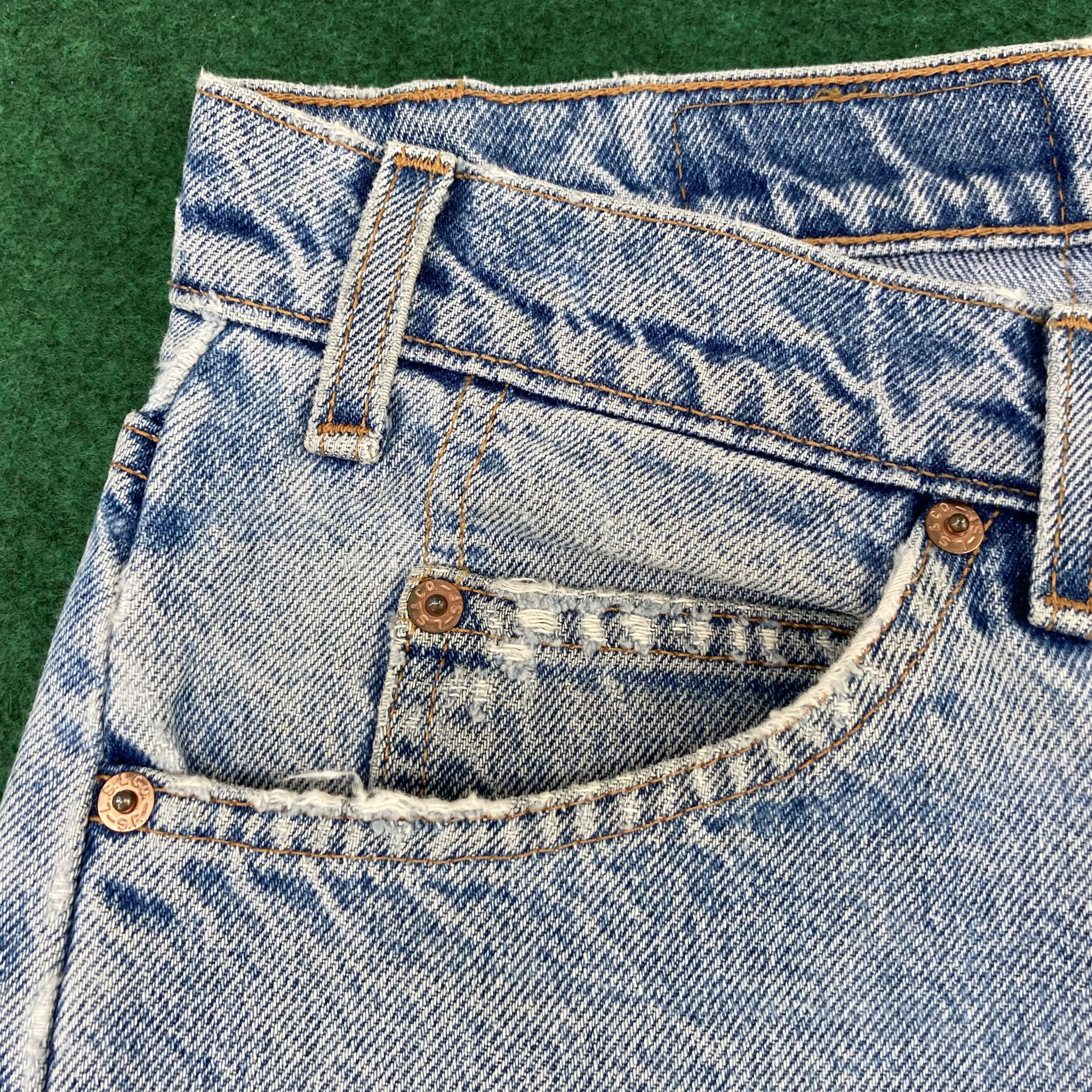 Levi's × Vintage Vtg Levis 505 Denim Ripped 90s Punk Mods Streetwear Jean Size US 31 - 4 Thumbnail