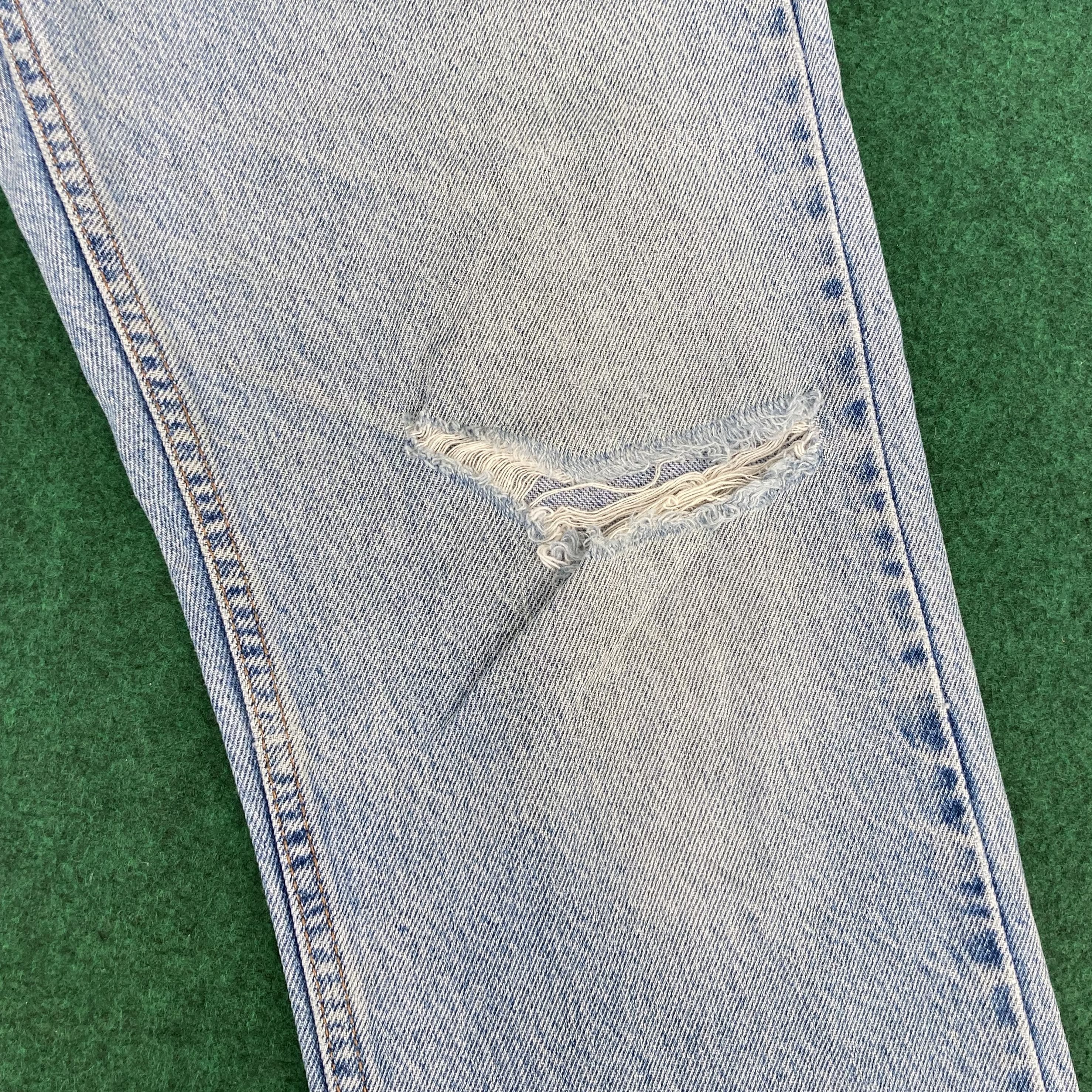 Levi's × Vintage Vtg Levis 505 Denim Ripped 90s Punk Mods Streetwear Jean Size US 31 - 5 Thumbnail