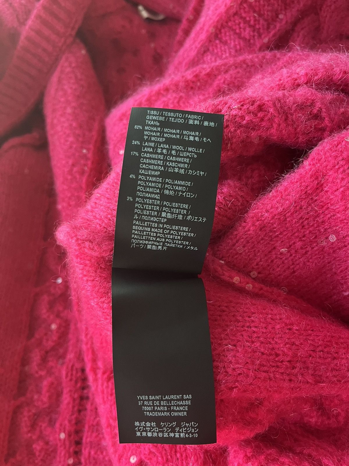 Hedi Slimane × Saint Laurent Paris × Yves Saint Laurent $2,800 Super Runway Brand New Saint Laurent Cashmere Sweater Size US XXL / EU 58 / 5 - 11 Thumbnail