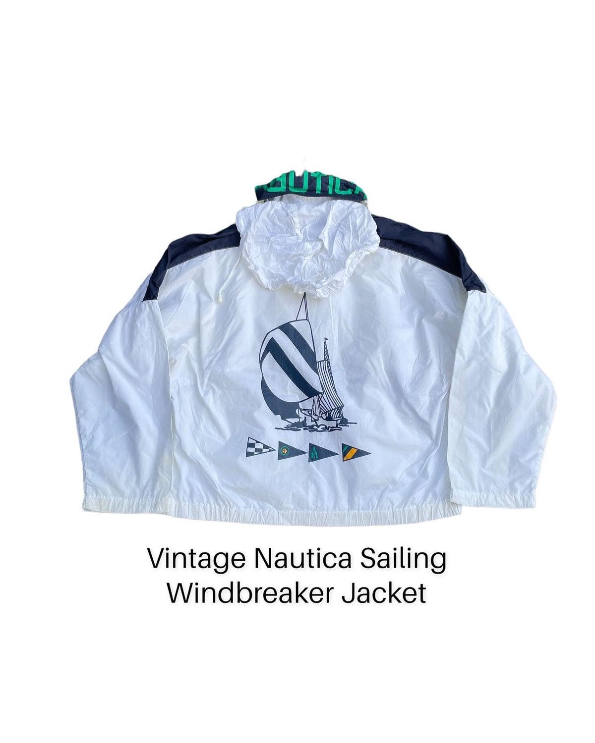 Nautica Vintage Nautica Sailing Windbreaker Size US XL / EU 56 / 4 - 1 Thumbnail