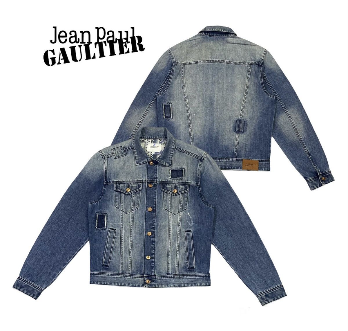 Designer × Jean Paul Gaultier Jean Paul Gaultier (JPG) For Target Washed Distressed Design Size US M / EU 48-50 / 2 - 1 Thumbnail